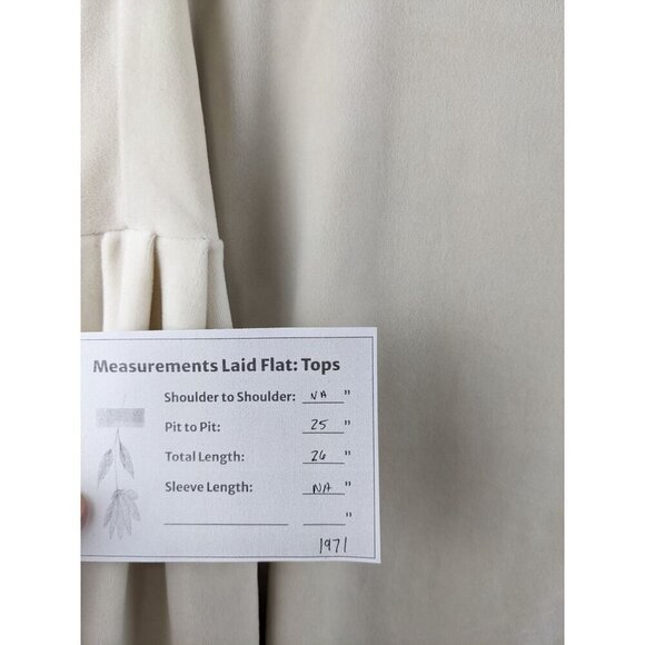 Old Navy Womens Ivory Long-Sleeve Pullover Top XL Relaxed Fit Polyester Blend - Picture 6 of 6